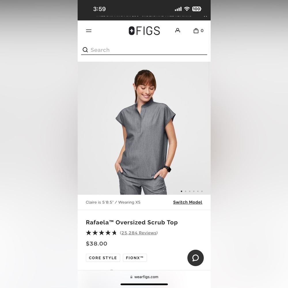 Figs Rafaela top size XS